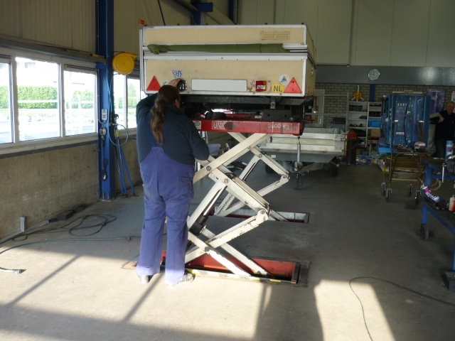 Burgwal werkzaamheden